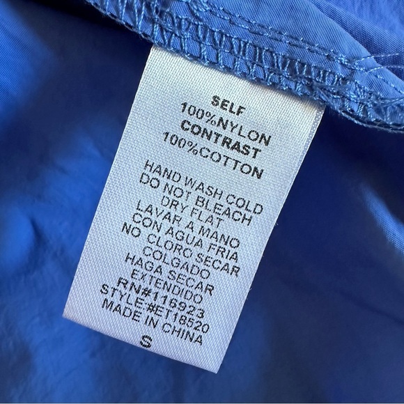 Easel Los Angeles size Small Blue Nylon Crewneck Pullover Vest Top Activewear - Picture 5 of 5